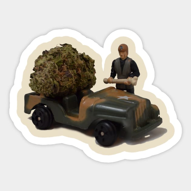 Gas Plant Transport - Weed Design Sticker by MrGreenGenes420